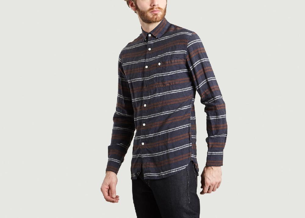 L'exception Chemise Kingston Bleu Marine Mews