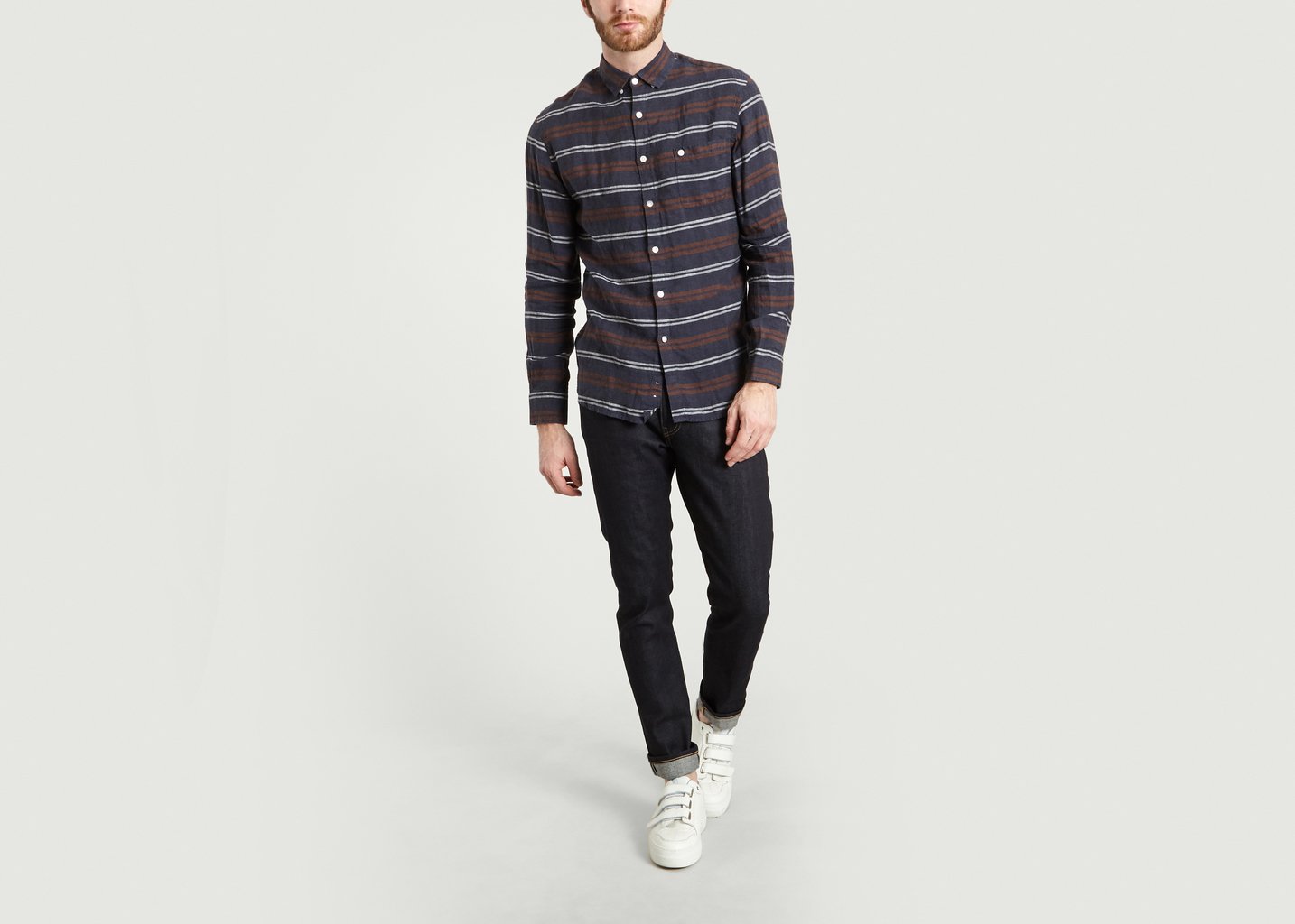 L'exception Chemise Kingston Bleu Marine Mews