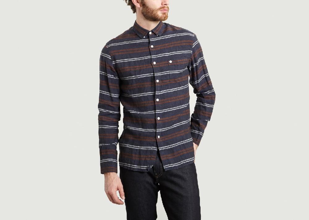 l'exception Chemise Kingston Bleu Marine Mews