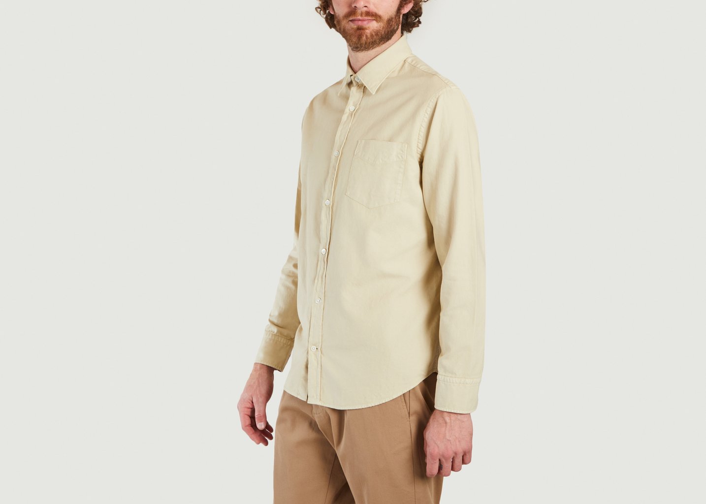 L'exception Chemise Levon Ecru No Nationality 07
