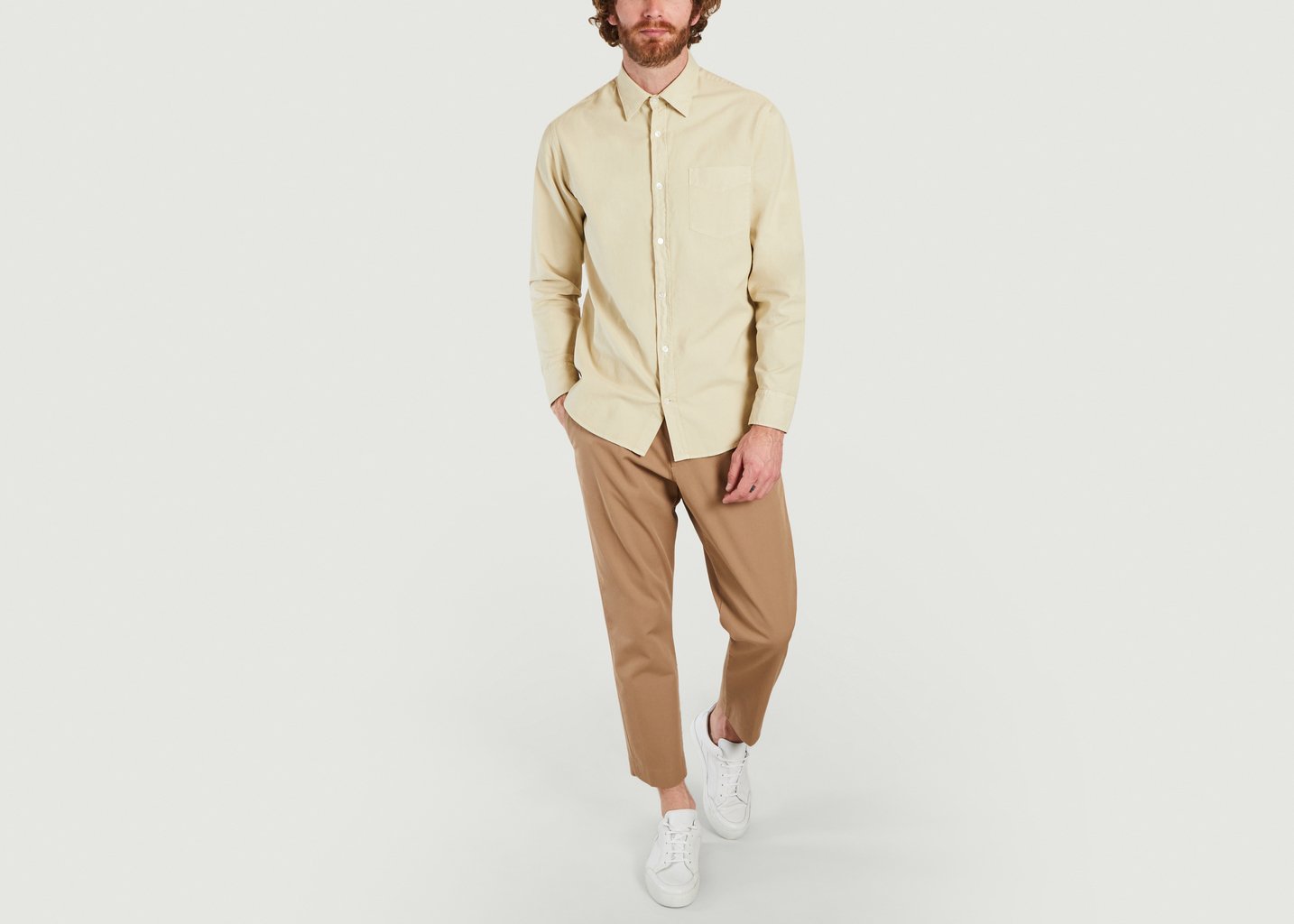 L'exception Chemise Levon Ecru No Nationality 07