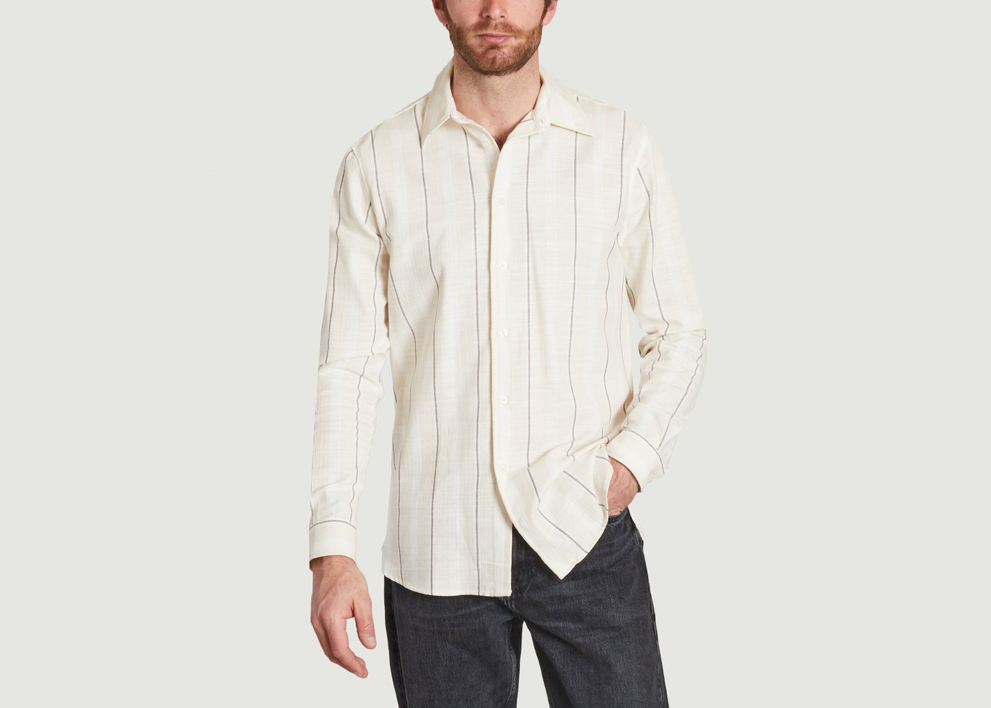 l'exception Chemise Liam Crème Samsoe & Samsoe