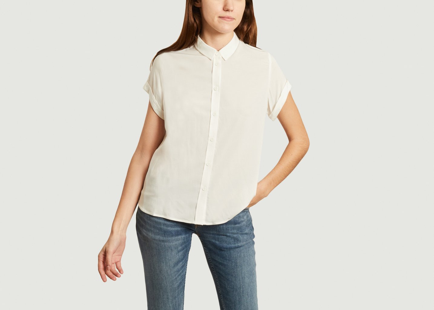 l'exception Chemise Majan Blanc Samsoe & Samsoe