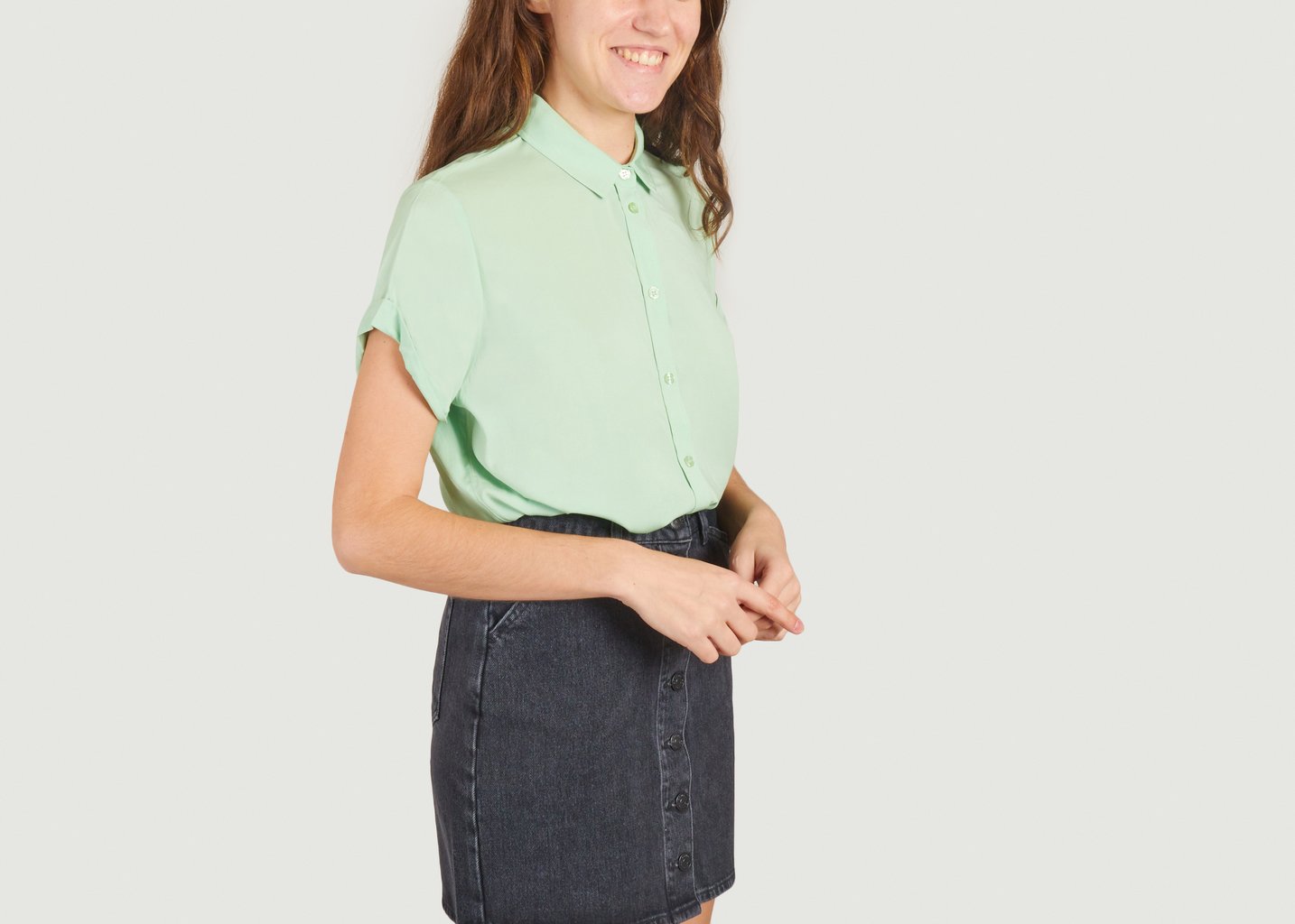 L'exception Chemise Majan Vert Pomme Samsoe & Samsoe
