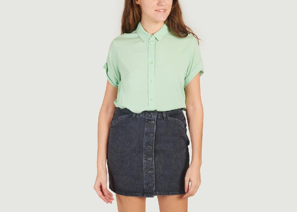l'exception Chemise Majan Vert pomme Samsoe & Samsoe