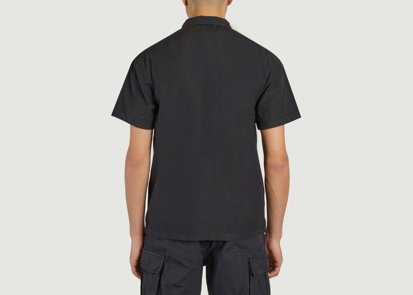 L'exception Chemise Manches Courtes Noir Stan Ray