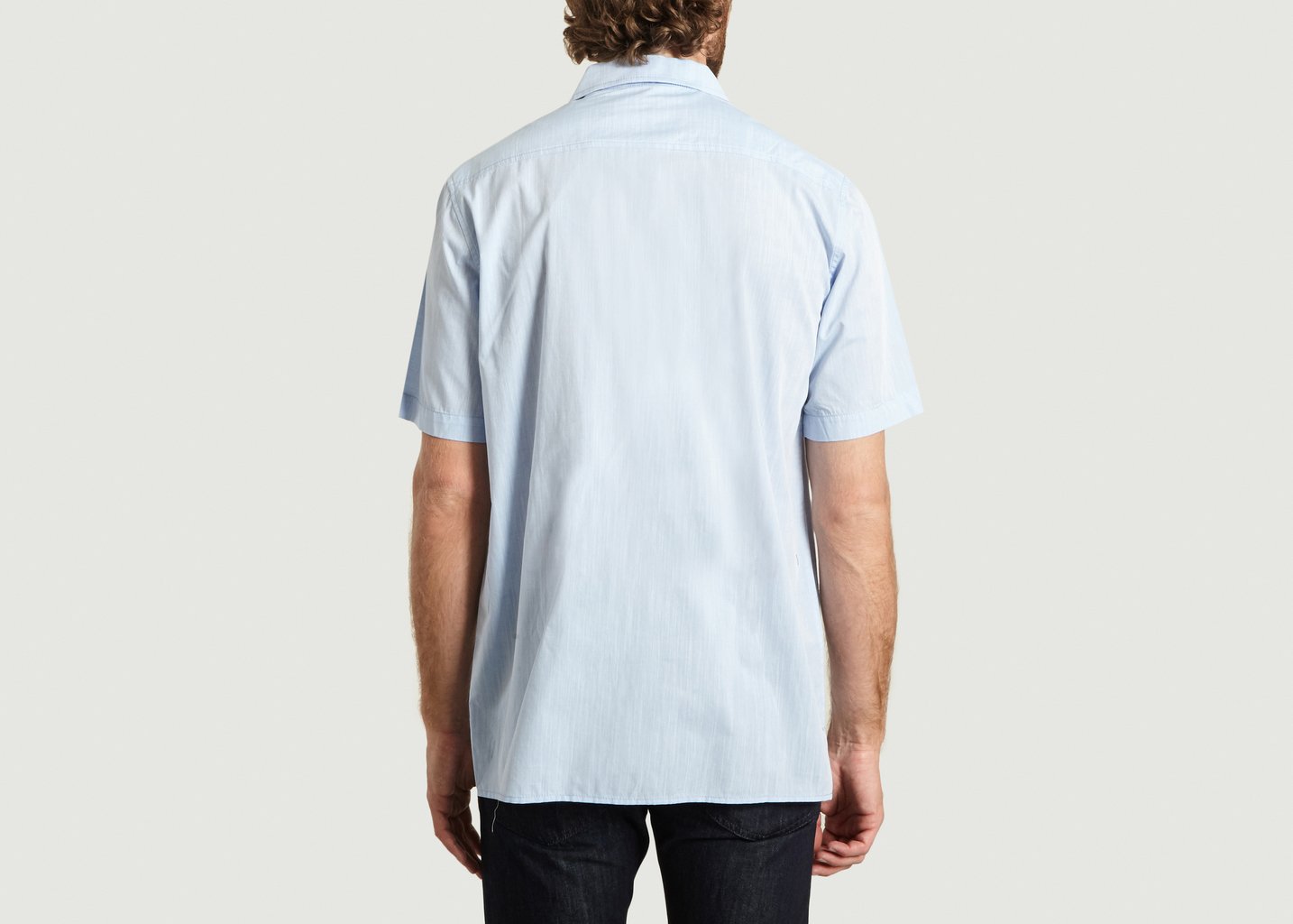 L'exception Chemise MC Sky Bleu Clair La Panoplie