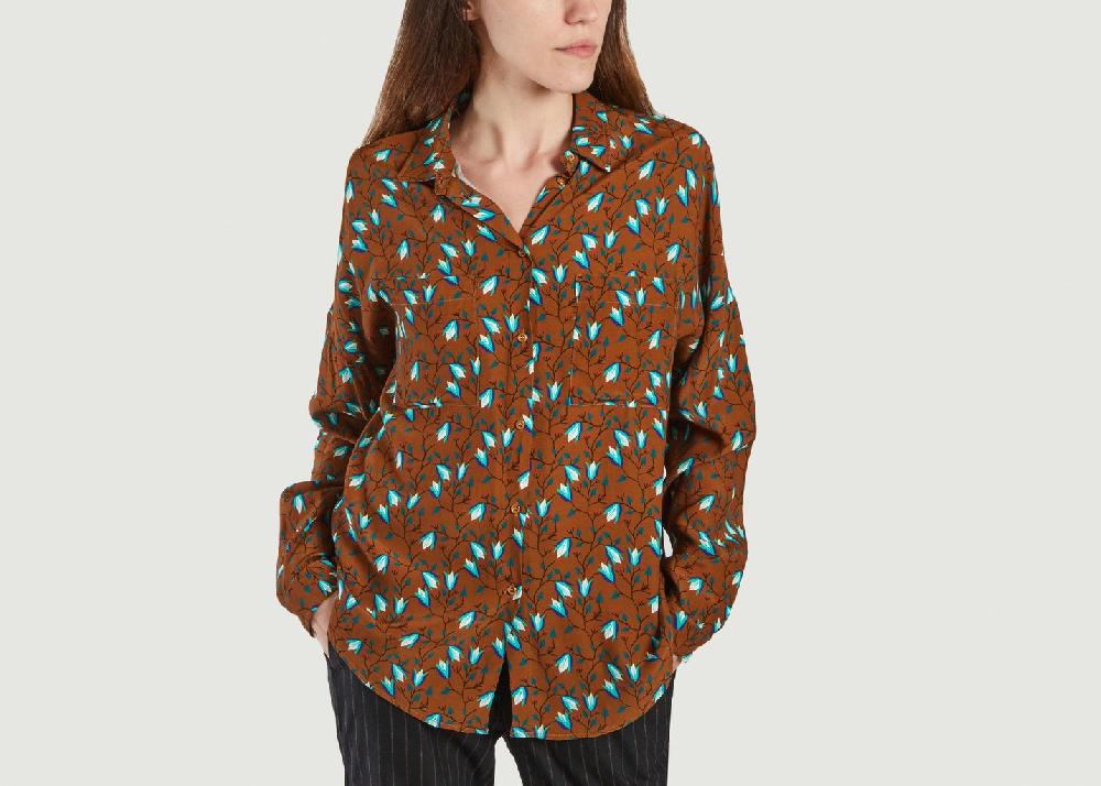 l'exception Chemise Mirtha Marron Tinsels