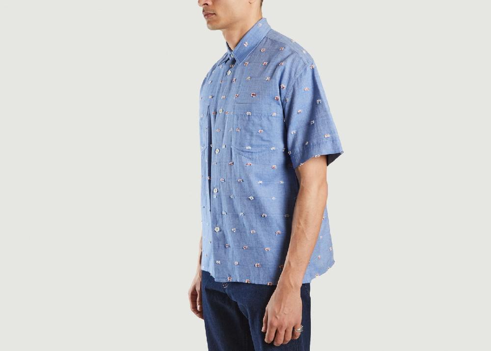 L'exception Chemise Mitchum Bleu YMC