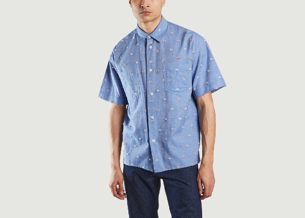 l'exception Chemise Mitchum Bleu YMC
