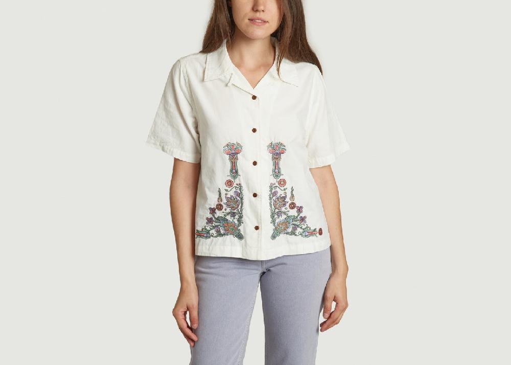 L'exception Chemise Moa Floral Ecru Nudie Jeans