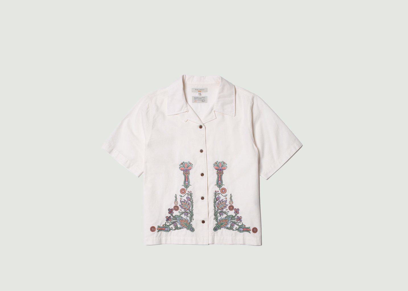 l'exception Chemise Moa Floral Ecru Nudie Jeans