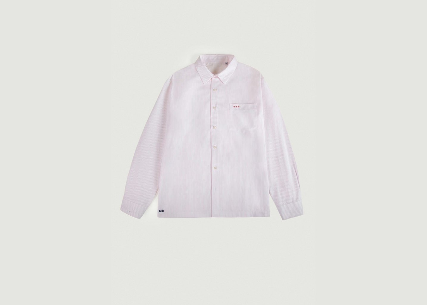 l'exception Chemise Oxford À Rayures Blanc Later