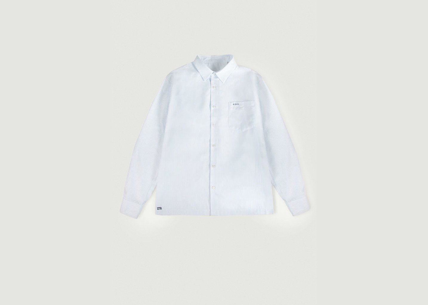 l'exception Chemise Oxford À Rayures Blanc Later