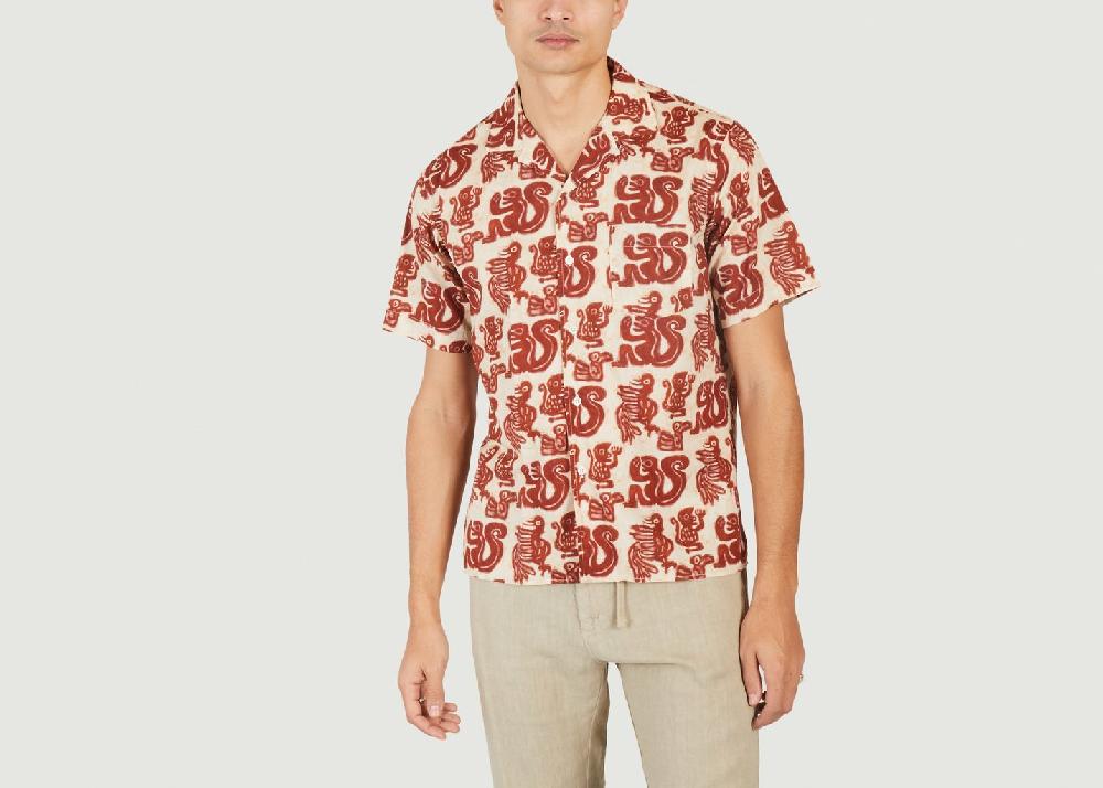 l'exception Chemise palm Imprimé Hartford