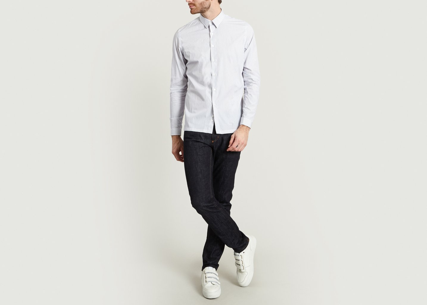L'exception Chemise Philippe Bleu Marine Ly Adams