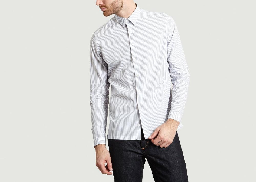 l'exception Chemise Philippe Bleu Marine Ly Adams
