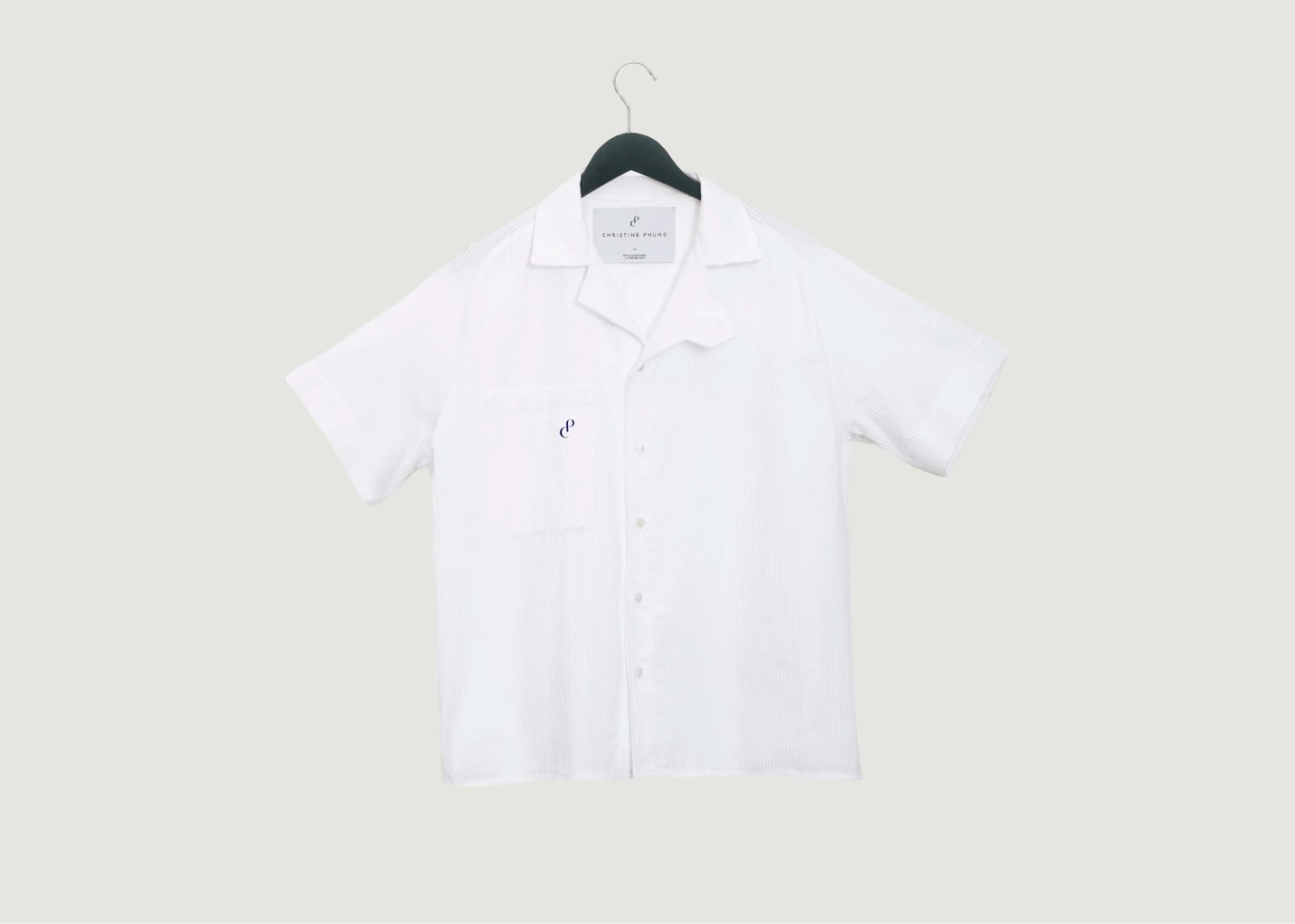 l'exception Chemise Pleated Blanc Christine Phung