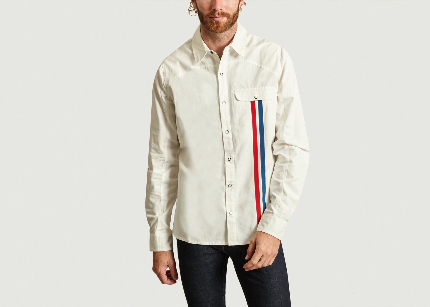 l'exception Chemise Racer Blanc GEYM