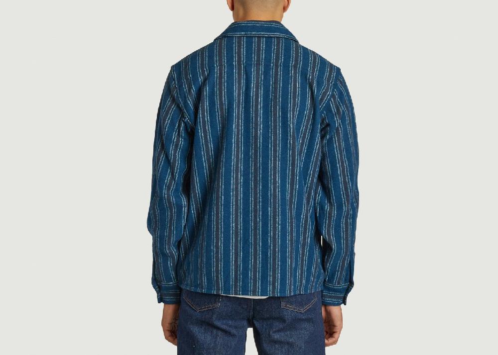 L'exception Chemise Rayée Hope Bleu Marine Dickies