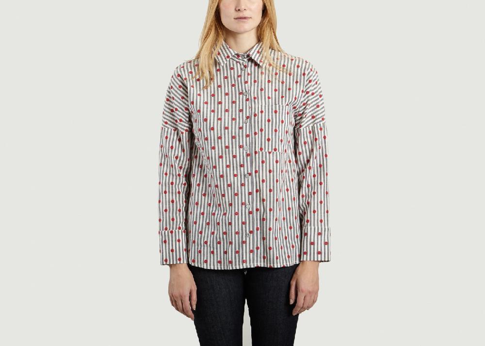 l'exception Chemise Riposte Bleu Clair Toupy