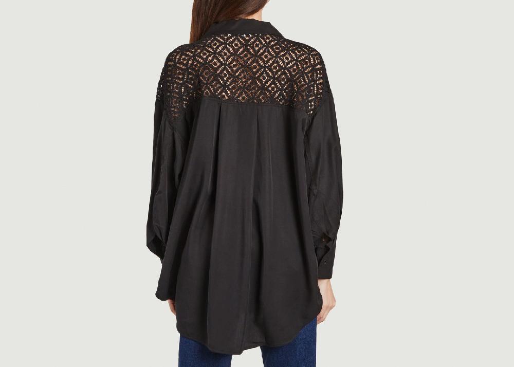 L'exception Chemise Rodea Noir Samsoe & Samsoe
