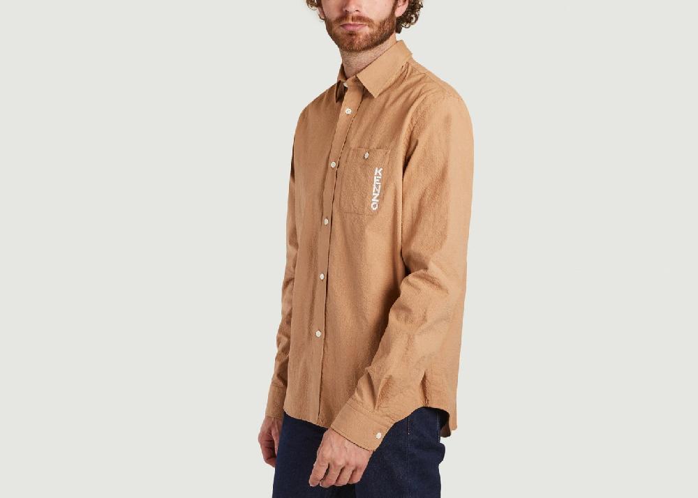 L'exception Chemise Siglée En Coton Brique Kenzo