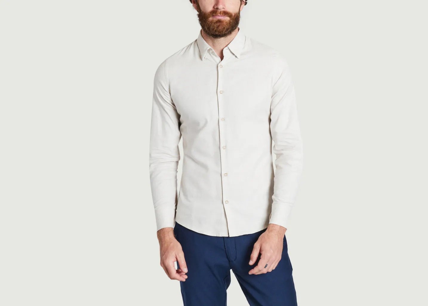 l'exception Chemise Smart Beige JagVi Rive Gauche