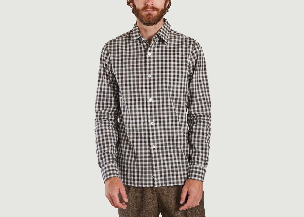l'exception Chemise Thomas Chocolat agnès b