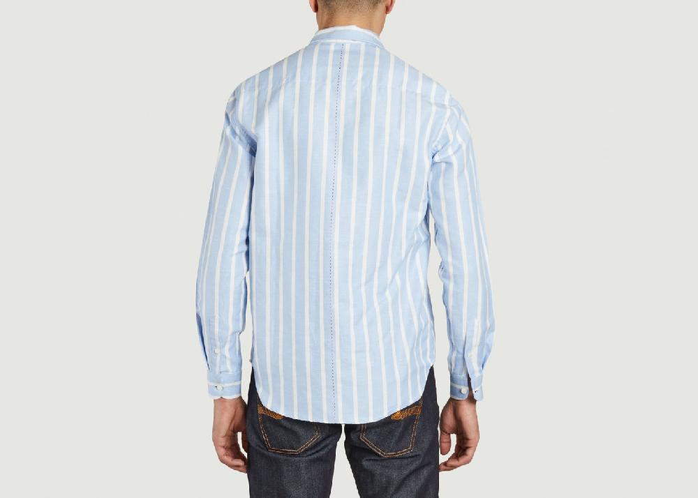 L'exception Chemise Tokyo Hemp Bleu Clair Homecore
