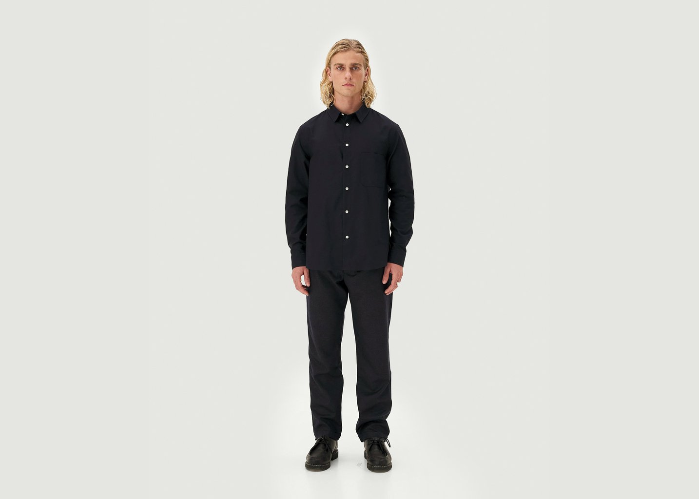 L'exception Chemise Valencia Bleu Marine Noyoco