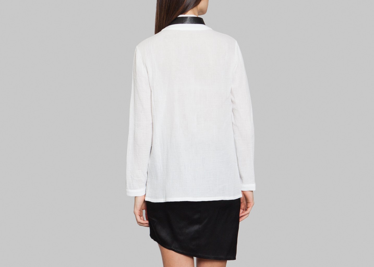 L'exception Chemise W/Tie Blanc Masha Ma
