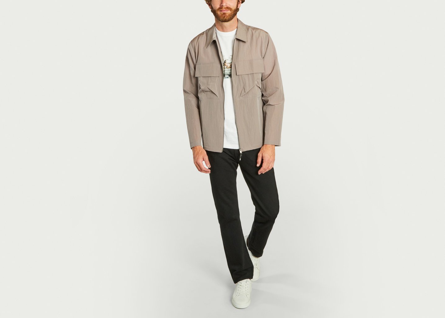 L'exception Chemise Zippée Egon Lilas Wood Wood