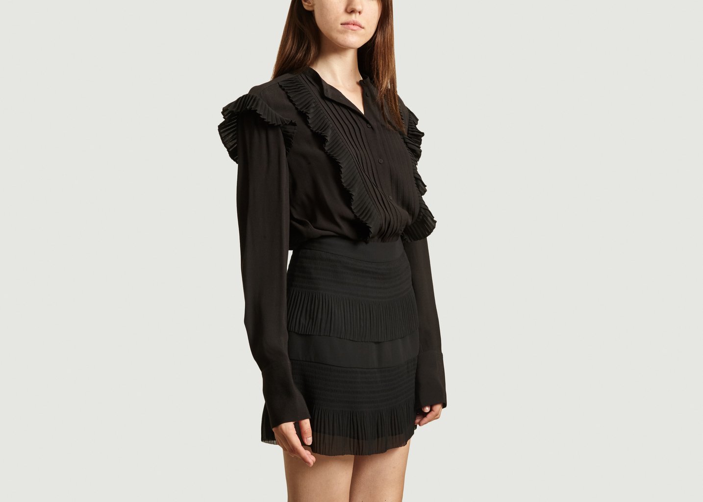 L'exception Chemisier Azilia Noir By Malene Birger