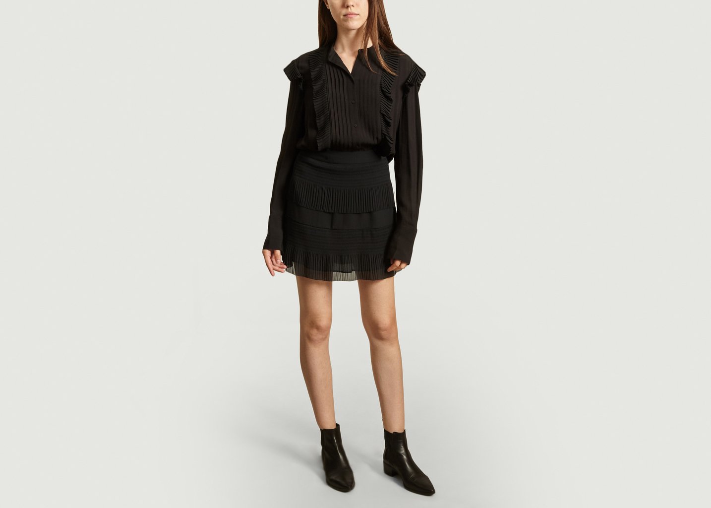 L'exception Chemisier Azilia Noir By Malene Birger