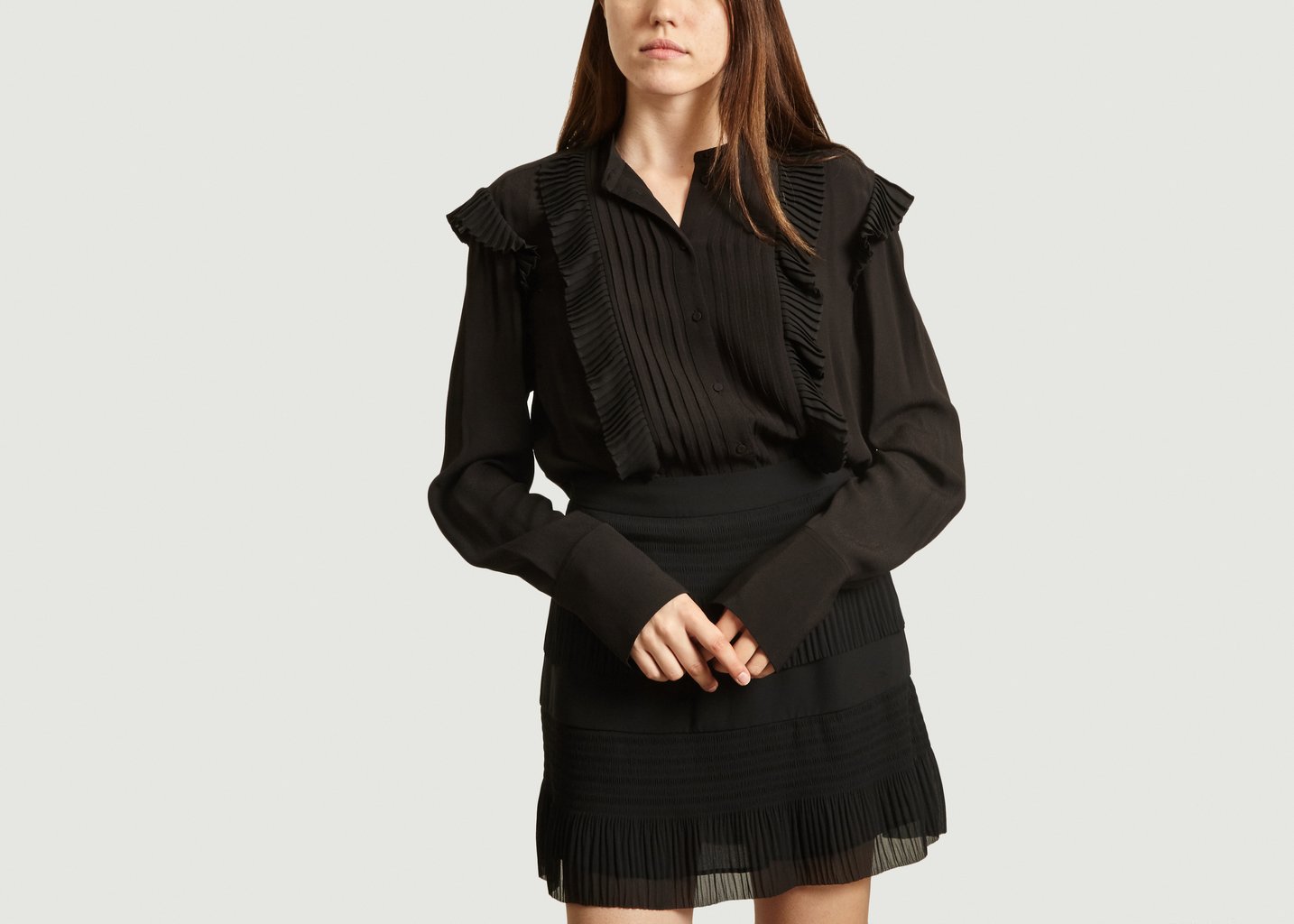 l'exception Chemisier Azilia Noir By Malene Birger