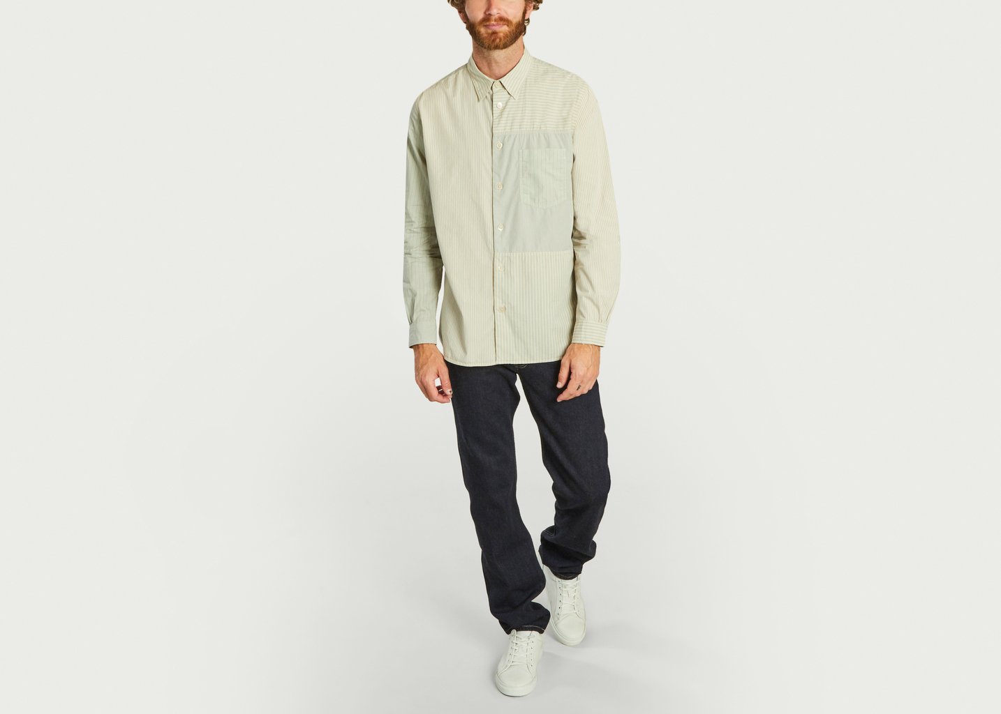 L'exception Chemsise Rayée Blanc PS By PAUL SMITH