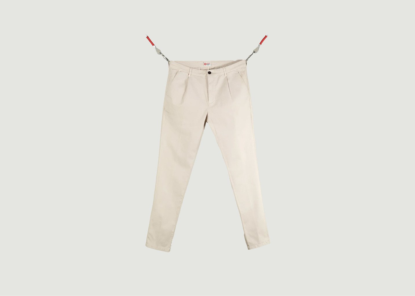 l'exception Chino 2 fois 1pli Ecru Henry Paris