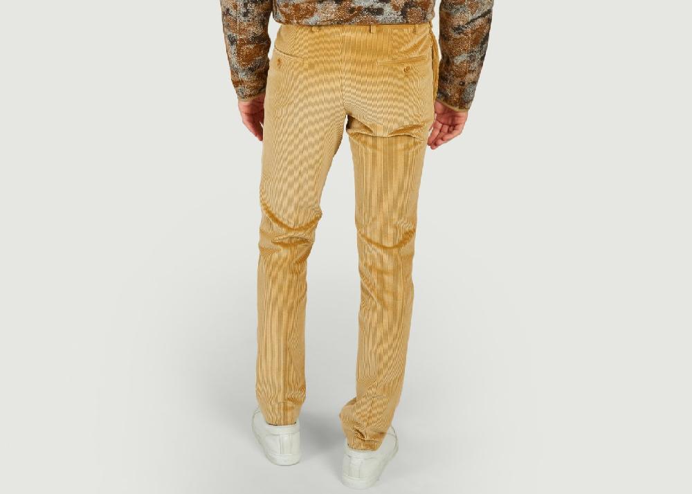 L'exception Chino Flat Velours Beige Bernard Zins