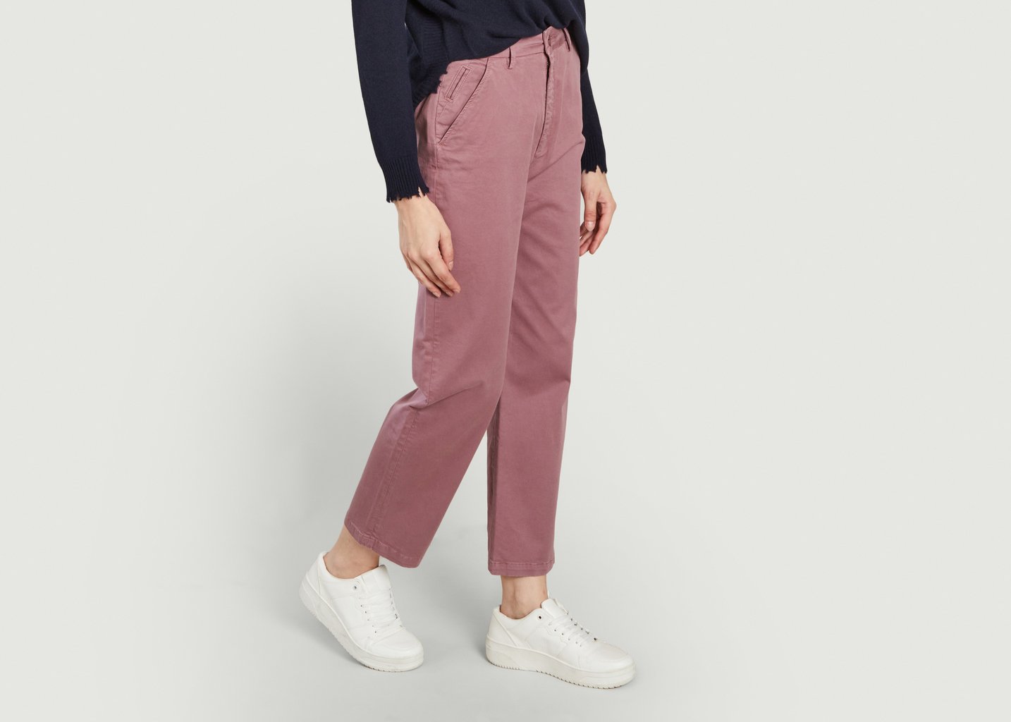 L'exception Chino Sandy Taille Haute Mauve Reiko
