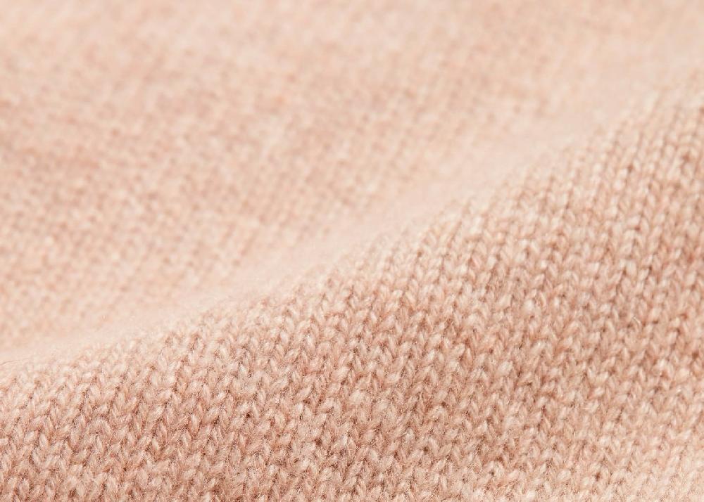 L'exception Col Roulé En Cachemire Beige Tricot