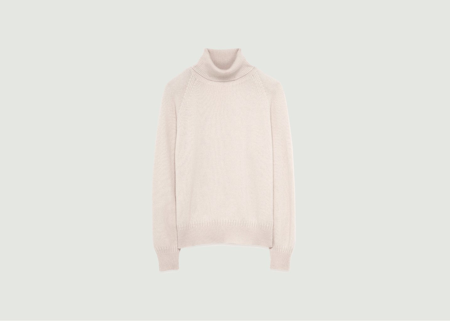 l'exception Col Roulé En Cachemire Crème Tricot