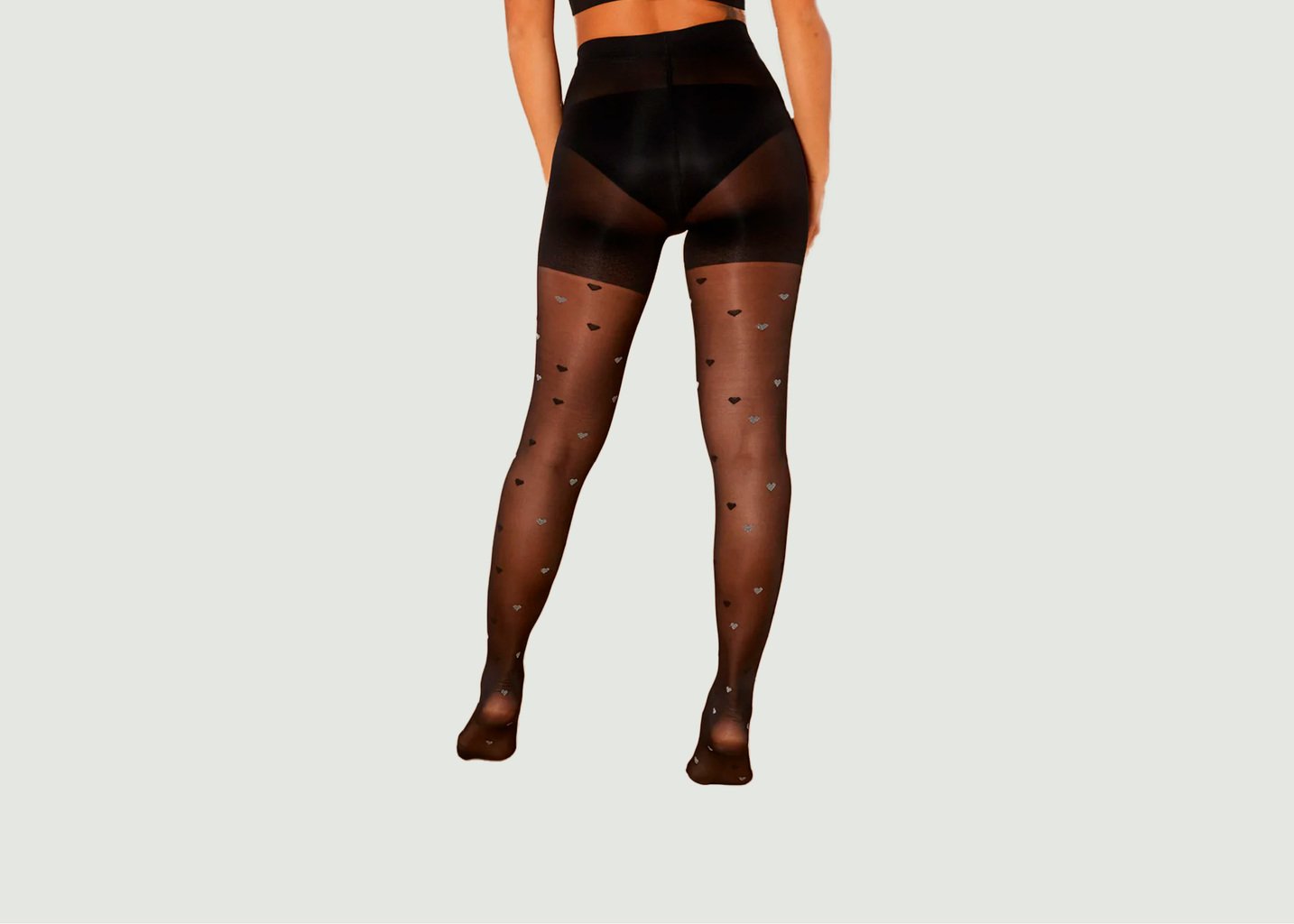 l'exception Collant coup de coeur Noir yade