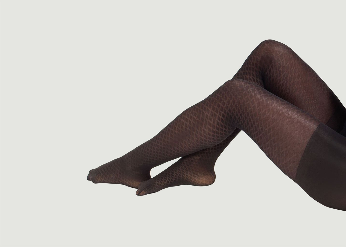 l'exception Collant Fantaisie Le Chevron Noir yade