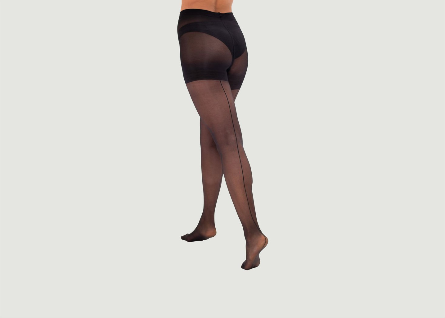 L'exception Collant Fantaisie Le Couture Noir Yade