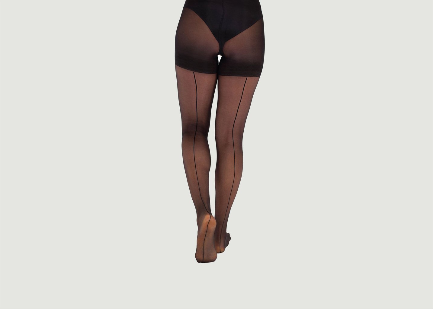l'exception Collant Fantaisie Le Couture Noir yade