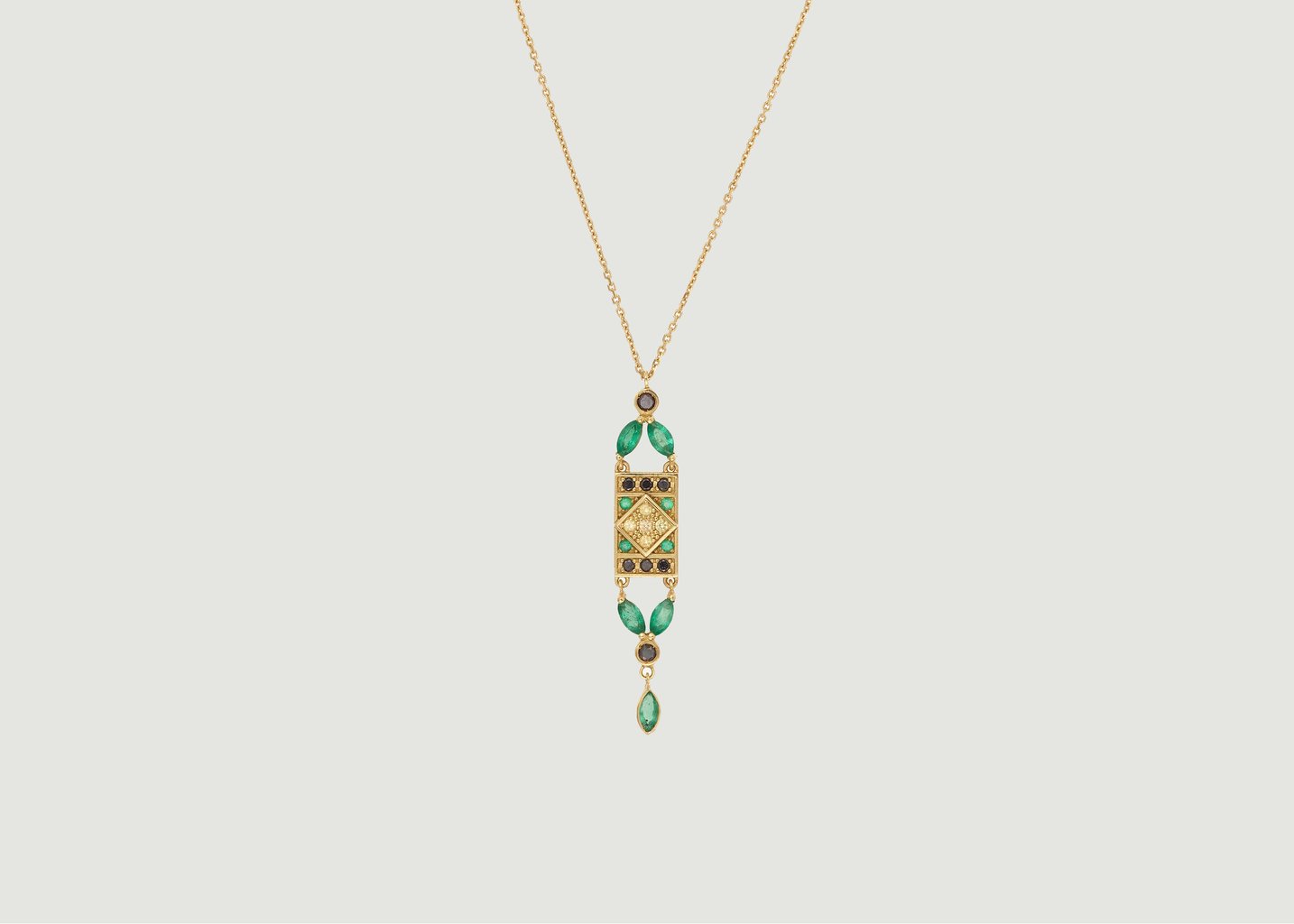 l'exception Collier Ava 1 Vert Or Sophie d'Agon