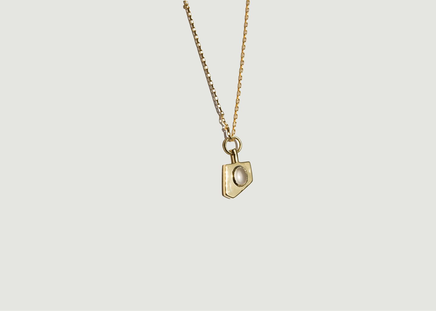 l'exception Collier Cadenas Sucre Or Gamme Blanche