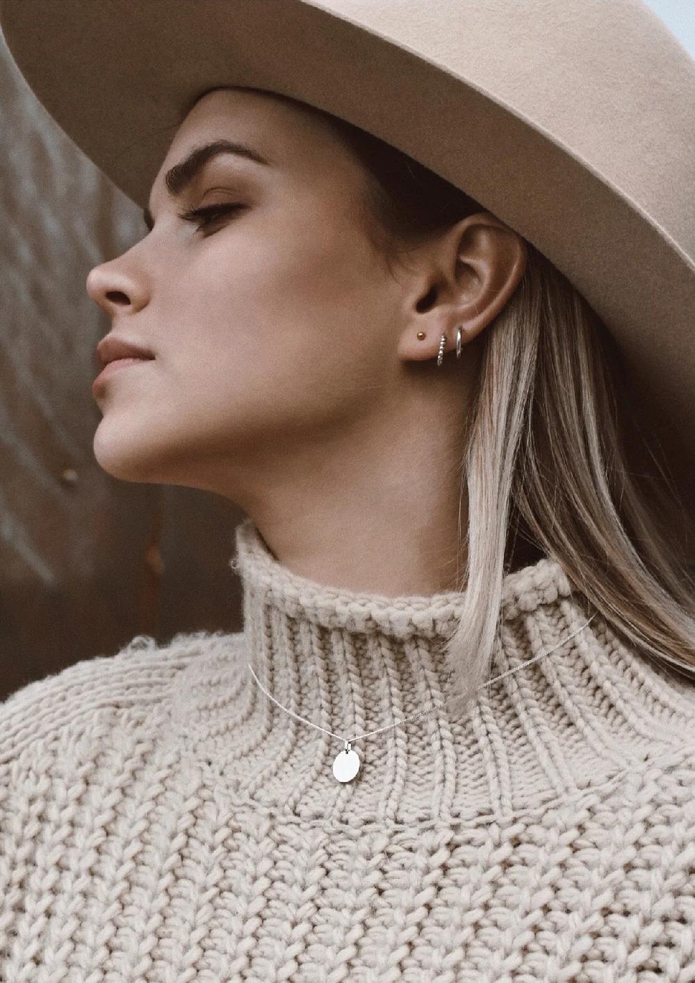 L'exception Collier Plate Argent NO MORE
