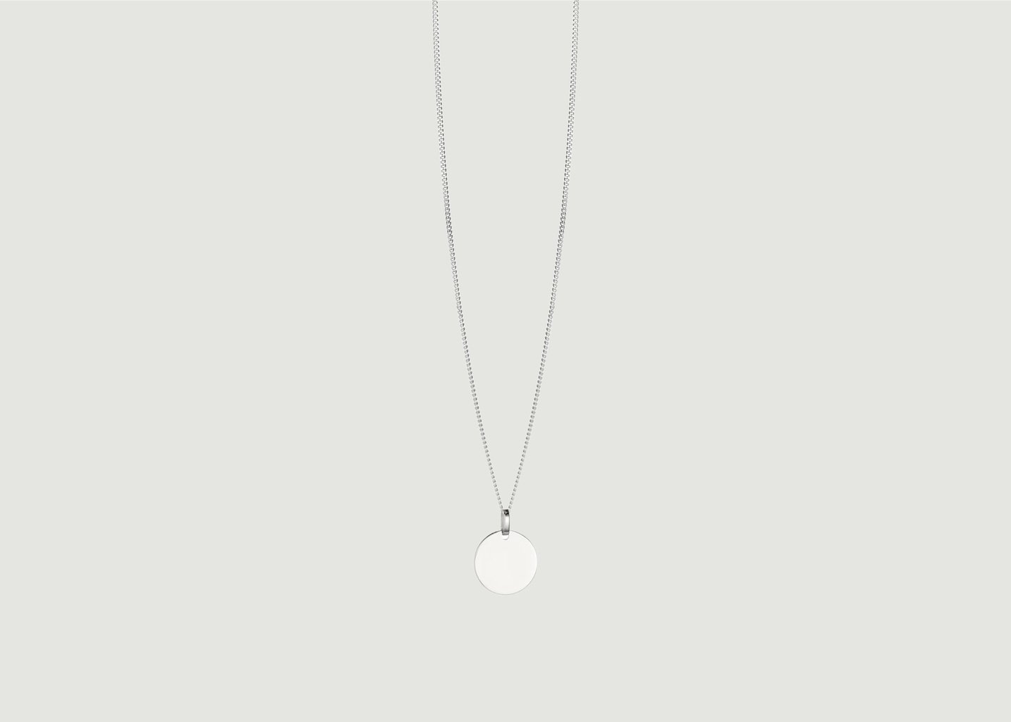 l'exception Collier Plate Argent NO MORE